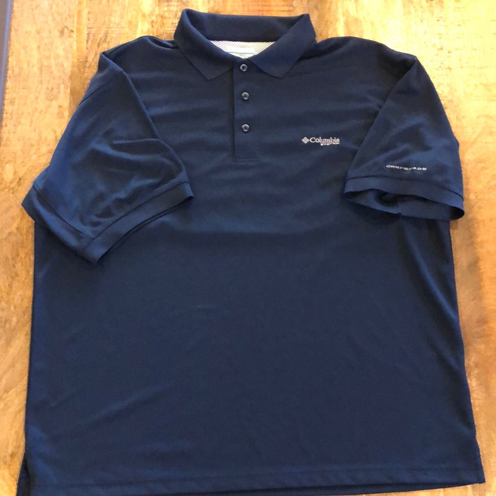 Columbia PFG Navy Polo
